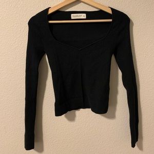Abercrombie Vneck sweater top SoftAF XS
